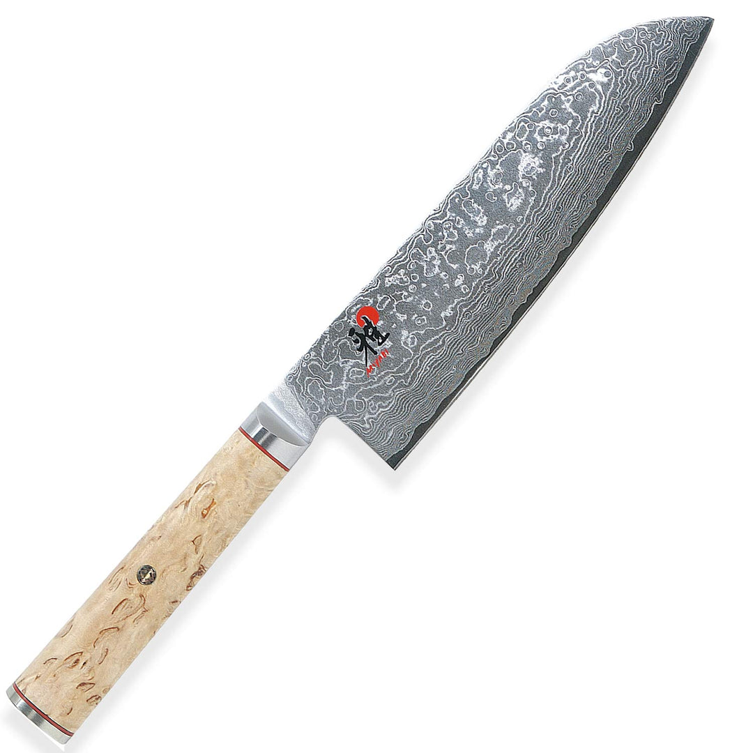 Miyabi 34374-181 Santoku-/Kochmesser, Stahl, 18 cm, silber / birke Santoku 18 cm
