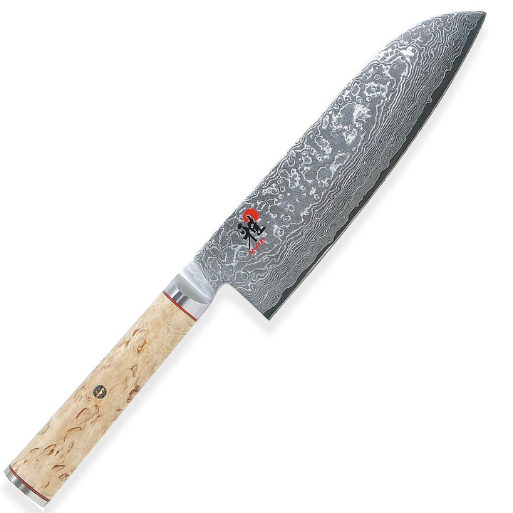 Miyabi 34374-181 Santoku-/Kochmesser, Stahl, 18 cm, silber / birke Santoku 18 cm