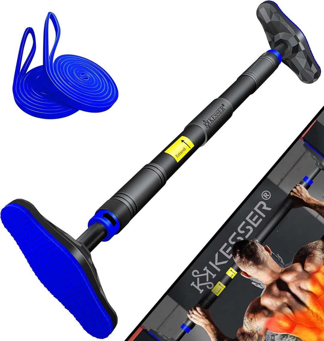 KESSER® Klimmzugstange Türrahmen verstellbar, Pull Up Bar Heimturnhalle, Reckstange ohne Schrauben/B