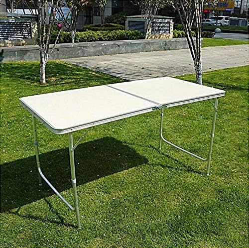 Campingtisch faltbar Klapptisch, Alu Gartentisch Tischplatt Falttisch klappbar Arbeitstisch Balkonti