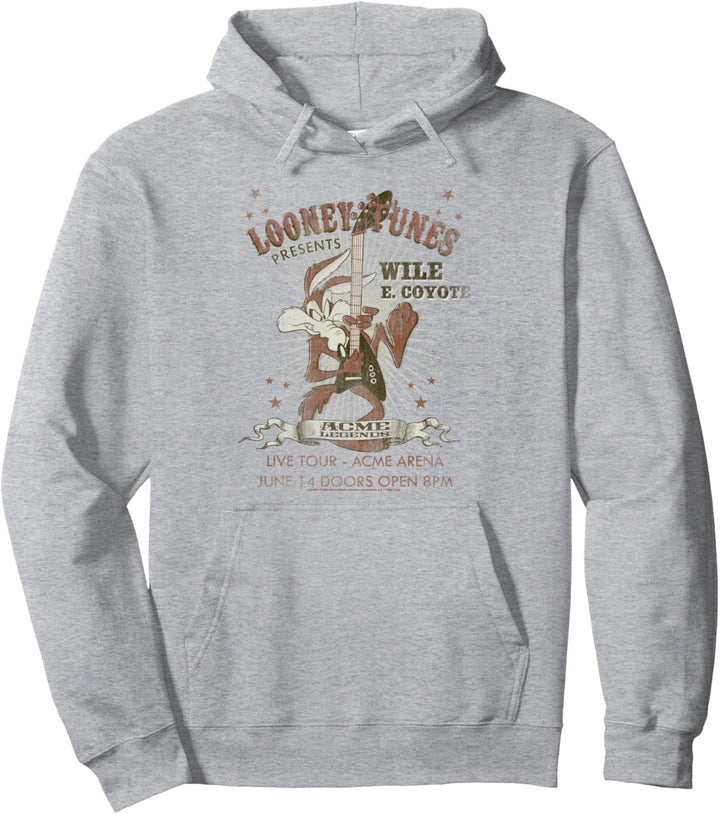 Looney Tunes Wile E Coyote Guitar Light Pullover Hoodie
