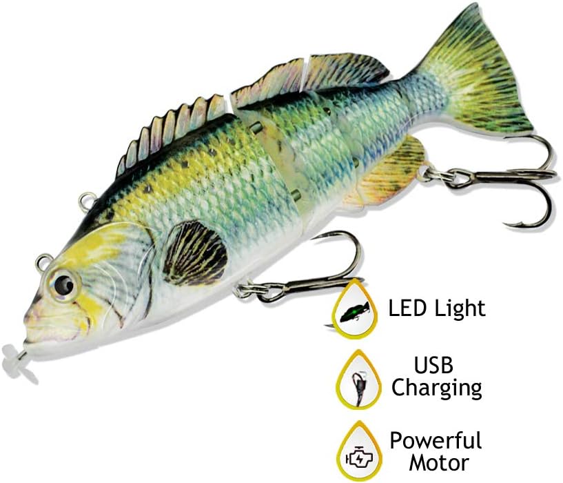 ods lure Aktualisierung Schwimmköder Elektrische USB wiederaufladbare Angelköder Mehrgelenkigere Rob