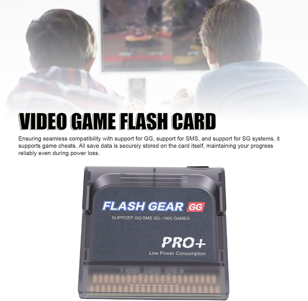 Flash-Spielkassette 600 in 1 für Game Gear GG-Konsole, mit Integriertem 4 GB Speicher, Unterstützung