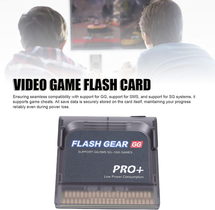 Flash-Spielkassette 600 in 1 für Game Gear GG-Konsole, mit Integriertem 4 GB Speicher, Unterstützung