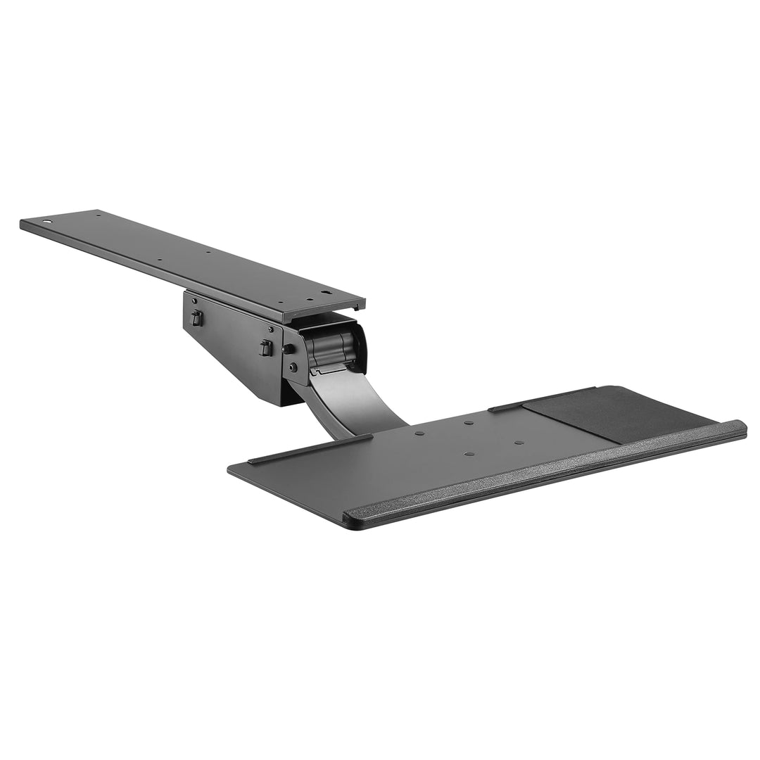 RICOO Tastaturschublade Ergonomisch Universal, Unter Schreibtisch Ausziehbar Schwenkbar Neigbar Tast