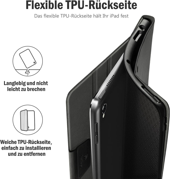 Antbox Hülle für iPad Air 3 2019 10.5 Zoll/iPad Pro 10.5 2017 mit Apple Pencil Halter Auto Schlaf/Wa