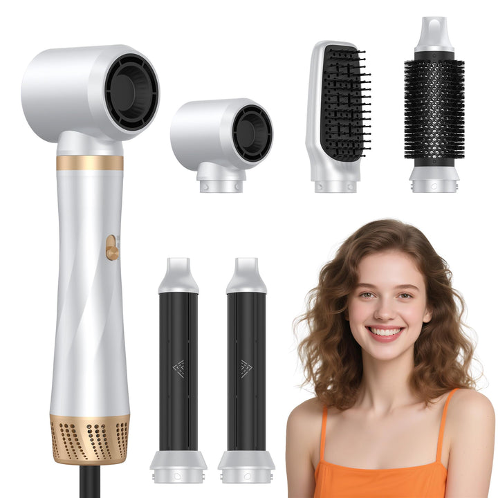Hair Styler 5 in1, Haarstyler Hair Styler Set Airstyler mit Curl Brush Rundbürstenföhn Haarstyler Wa