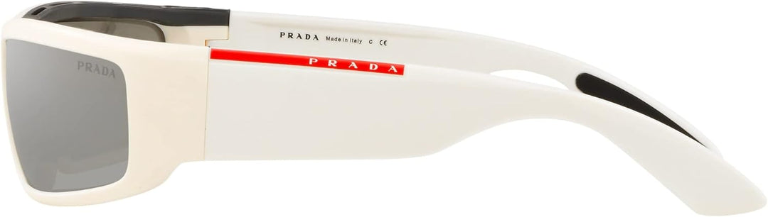 Ray-Ban Herren 0PS 02US Sonnenbrille, Weiss (White/Grey), 64