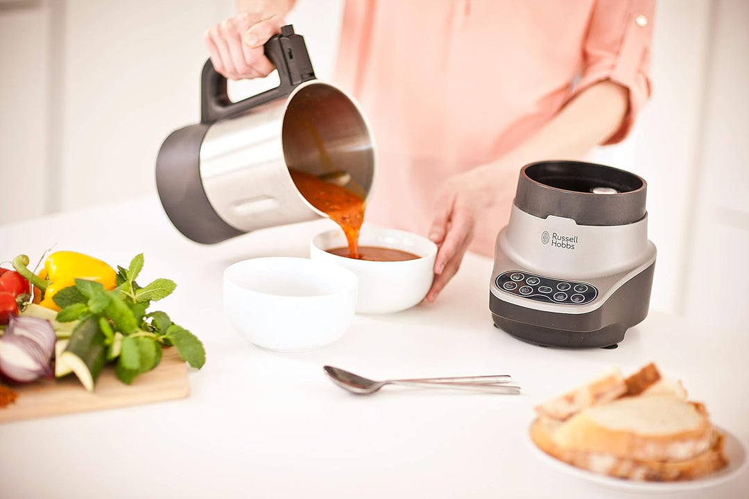 Russell Hobbs Multikocher [2in1: Suppenkocher und Mixer] Soup Maker (vollautomatischer Standmixer mi