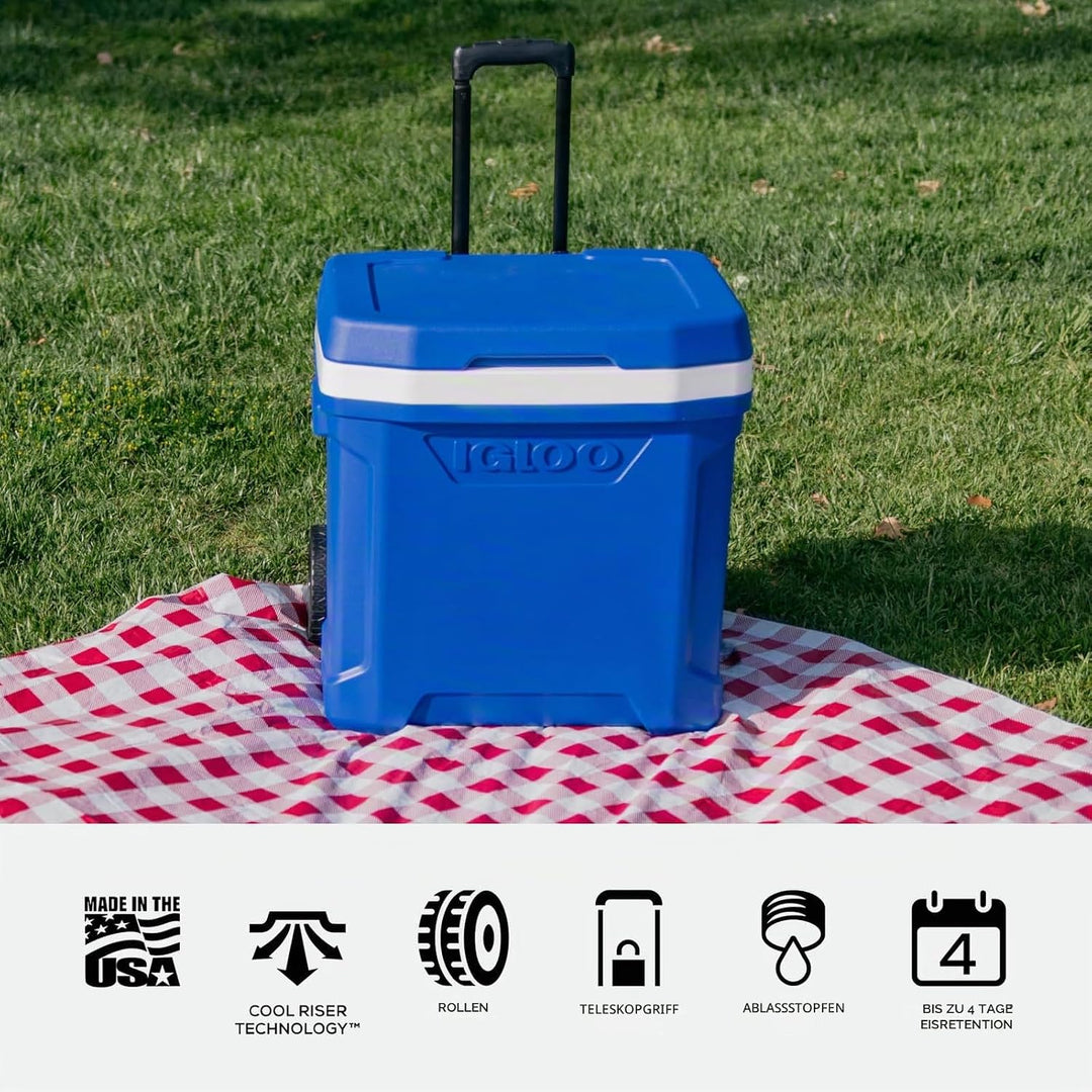 IGLOO Profile II 28 Roller Kühler, blau, 28 Liter