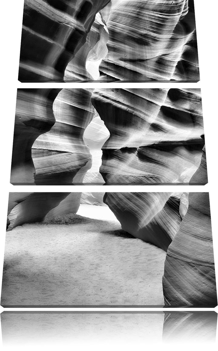 Pixxprint Antelope Canyon Arizona als Leinwandbild/Grösse: 3 Teilig (120x80) cm/Wandbild/Kunstdruck/