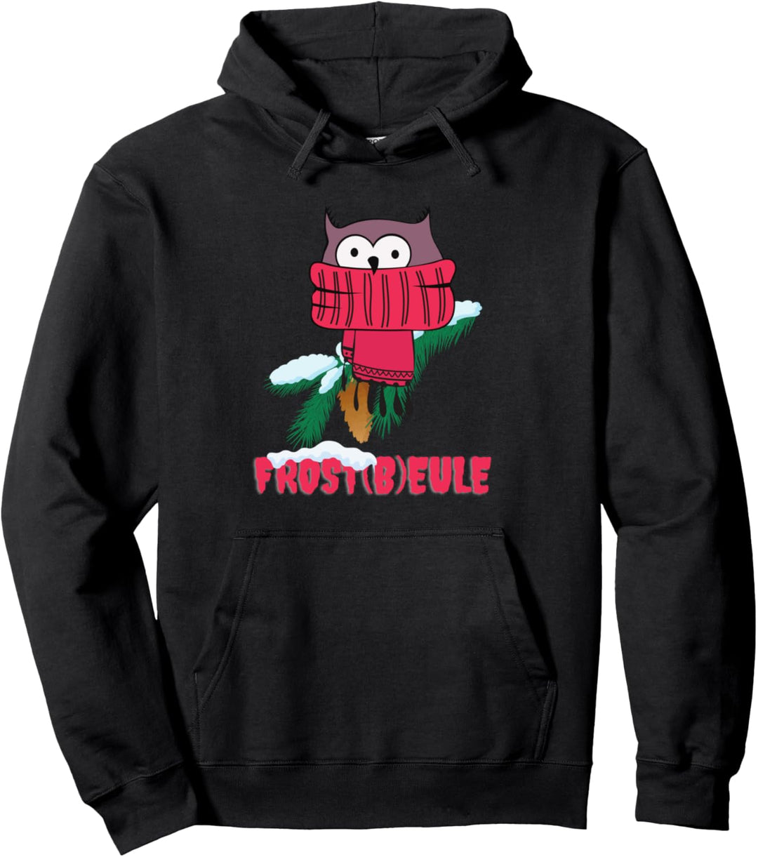 Funshirt Frost(b)eule Frostbeule Eule Winter Frauen Geschenk Pullover Hoodie