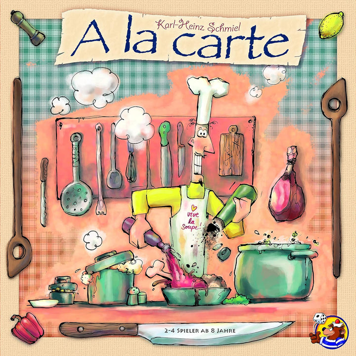 Heidelberger Spieleverlag, HeidelBÄR Games - A la carte - Kochspiel, für 2-4 Spieler, ab 8 Jahren -
