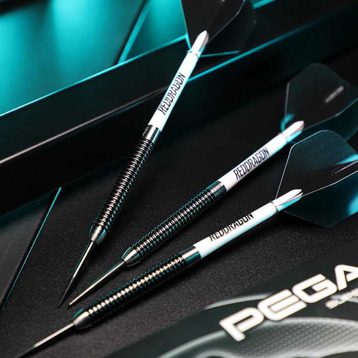 RED DRAGON Pegasus Professionelles Wolfram-Steeltip-Dart-Set, erhältlich in 21, 23, 24, 25, 26, 28,
