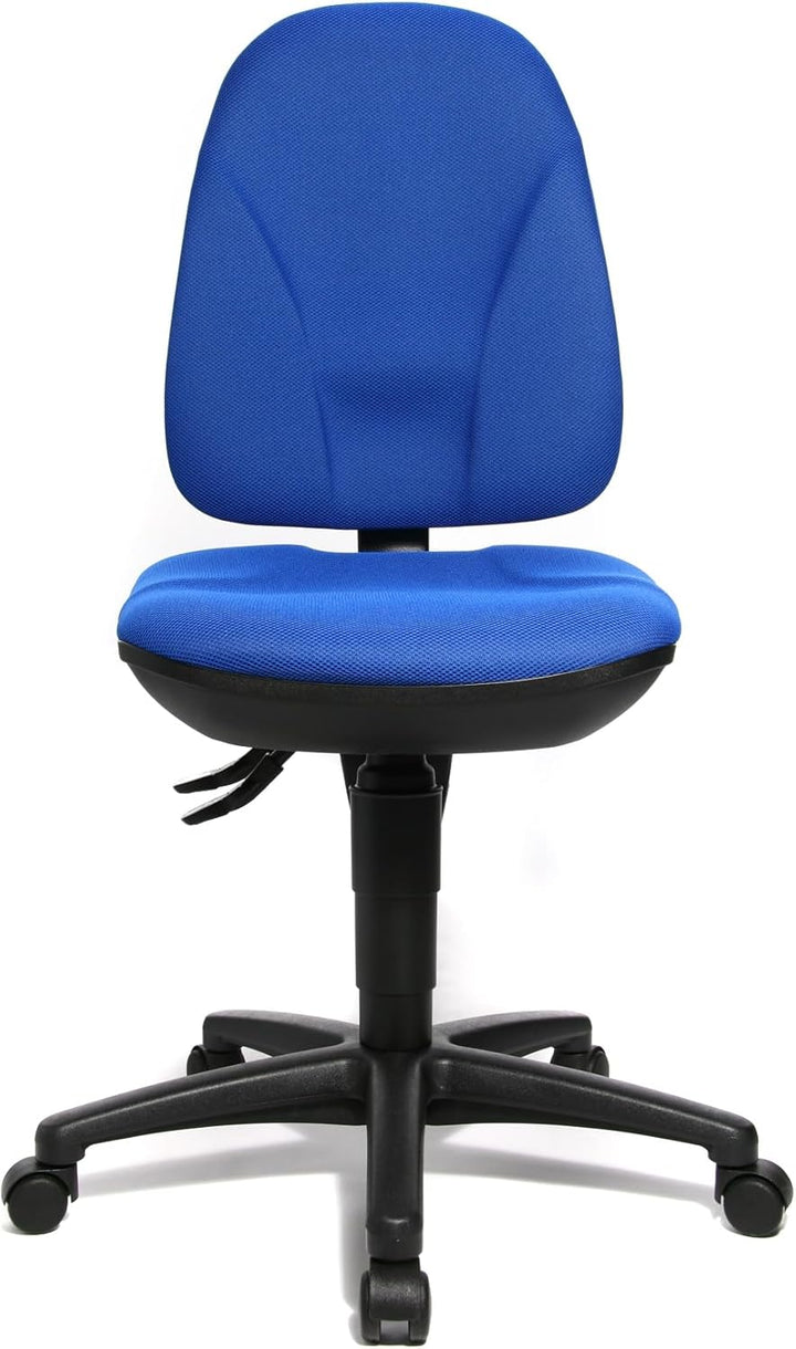 Topstar Point 35, Bürostuhl, Schreibtischstuhl, Rückenlehne höhenverstellbar, Bezugsstoff blau, 113