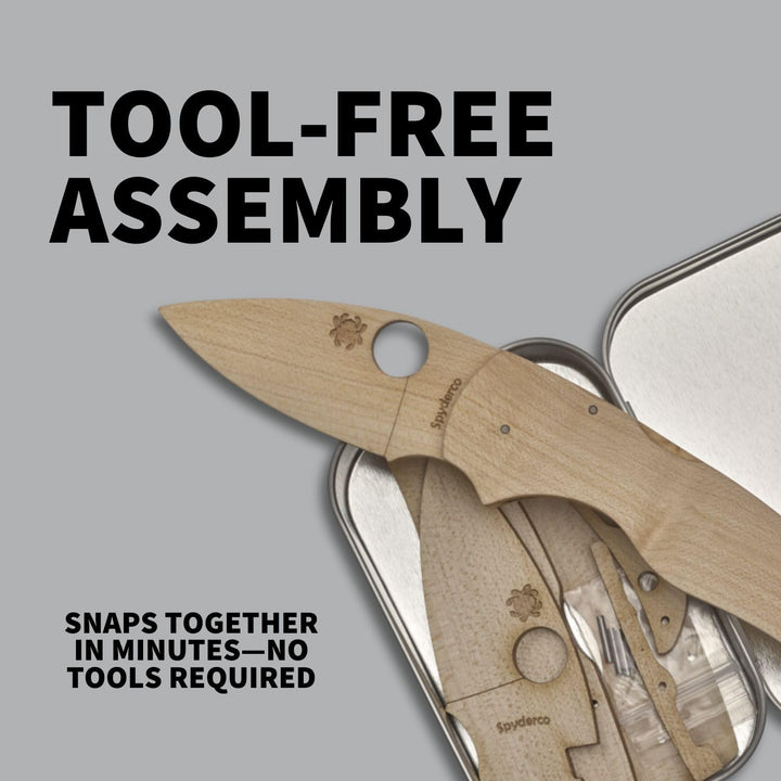 Spyderco Knives C230 Lil' Native Wooden Knife Making Kit WDKIT2