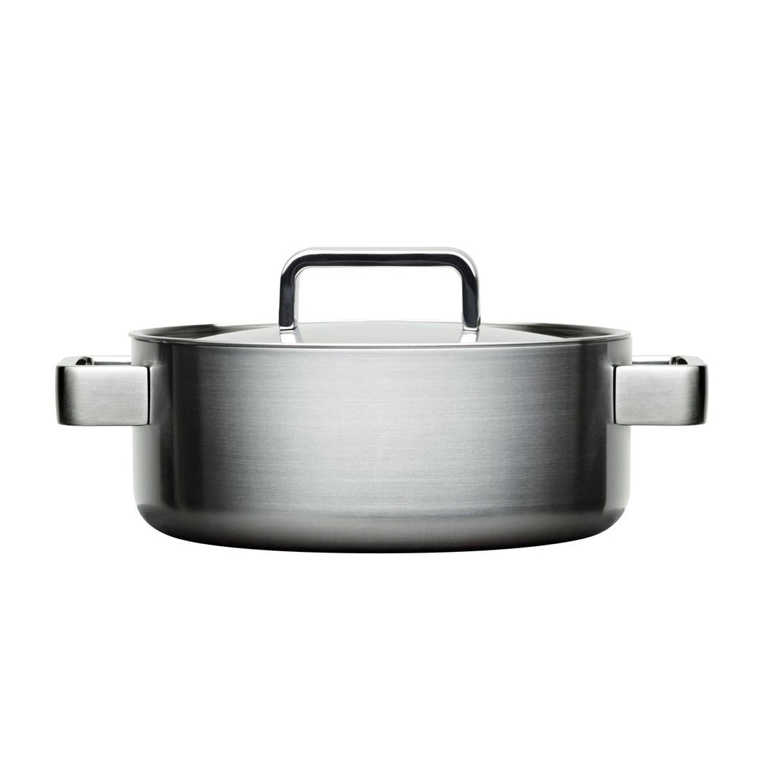 Iittala Tools - Kochtopf mit Deckel - 3,0 l - Gebürsteter Edelstahl Topf mit Deckel 3 l, Topf mit De