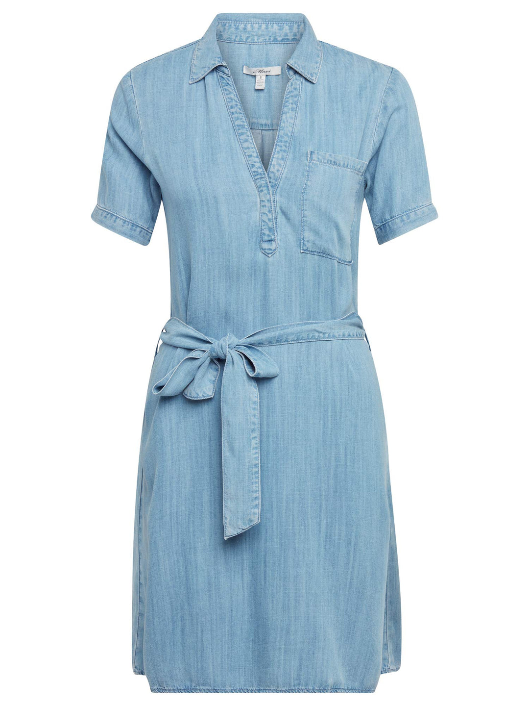 Mavi Denim Dress; Light Indigo