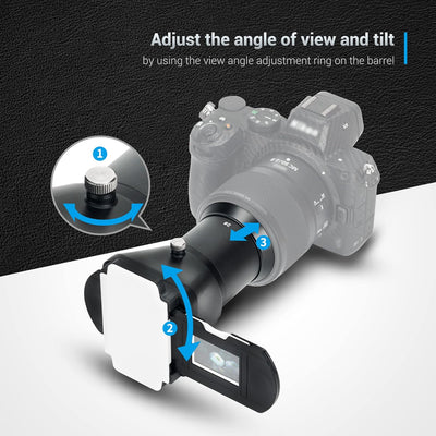 JJC ES-2 Filmdigitalisierungsadapter-Set, Negativ-Kopier Adapter für Canon Sony Nikon Macro Lens D85