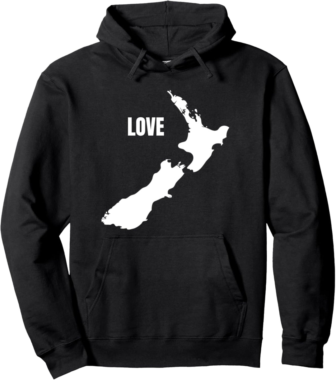Map of New Zealand Pullover Hoodie