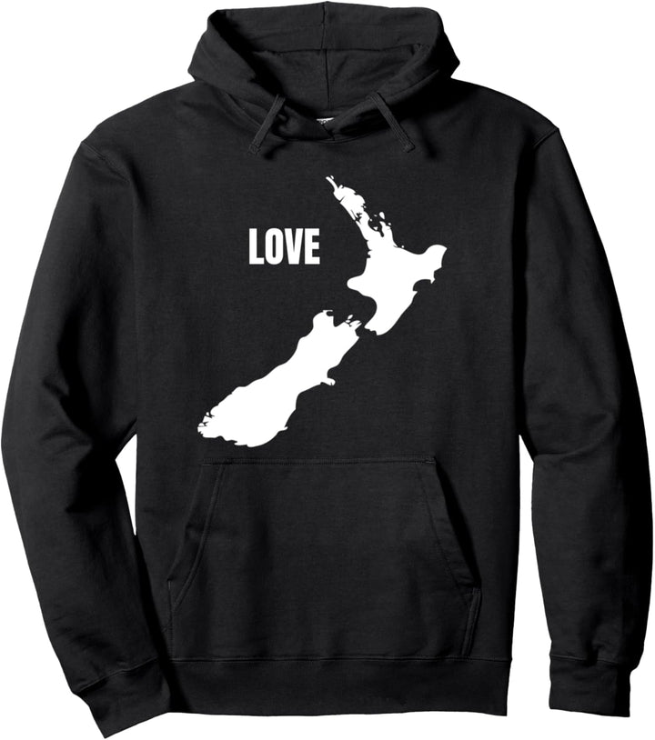 Map of New Zealand Pullover Hoodie