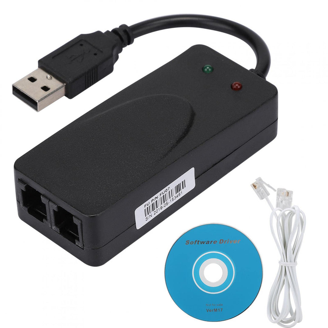 USB2.0 56K Modem Faxmodem, USB Telefonbuchse Datenmodem Plug-and-Play Automatisch Antwort senden Fax