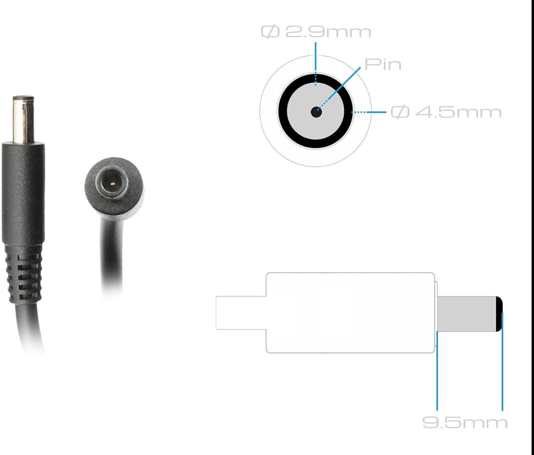 Dell 0MGJN9 Original Netzteil 65 Watt für Vostro 15 (3568), (5568), Inspiron 15 (3567), (3590), 17 (