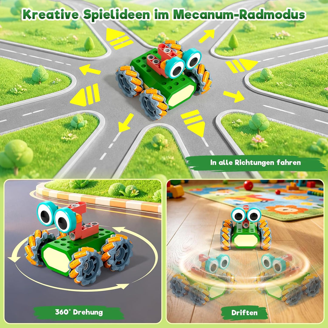 Technic Roboter Bauspielzeug Bausatz ab 6+, 33+ IN 1 RC Roboter und Auto | 150PCS, STEM Ferngesteuer