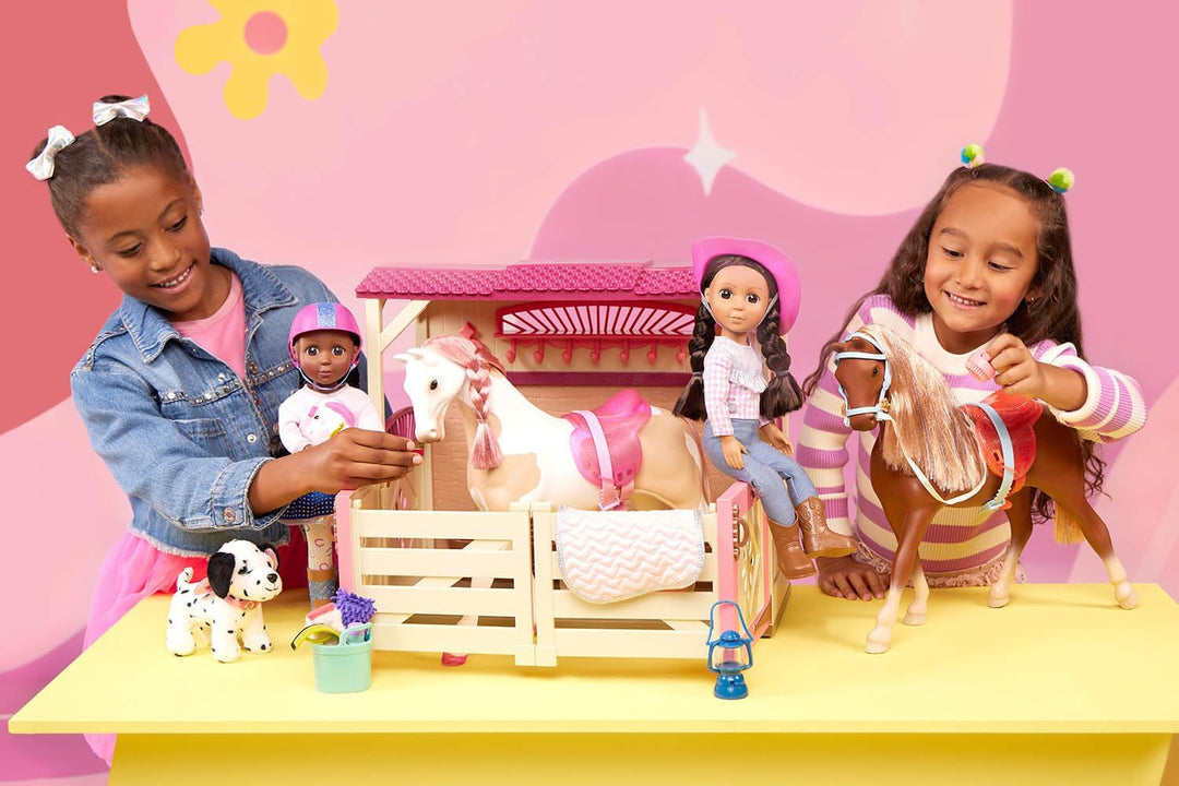 Glitter Girls - Alle Asparkle Acres - Spielset Pferdestall - Spielset für 36 cm grosse Puppen und Sp
