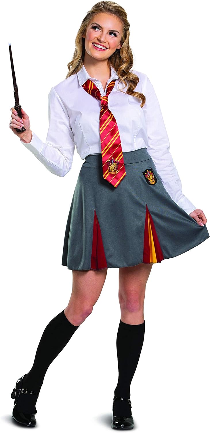 Disguise Harry-Potter-Rock Hogwarts Wizarding World Costume Bottom Kostüm-Unterteile, Grau & Gold, W