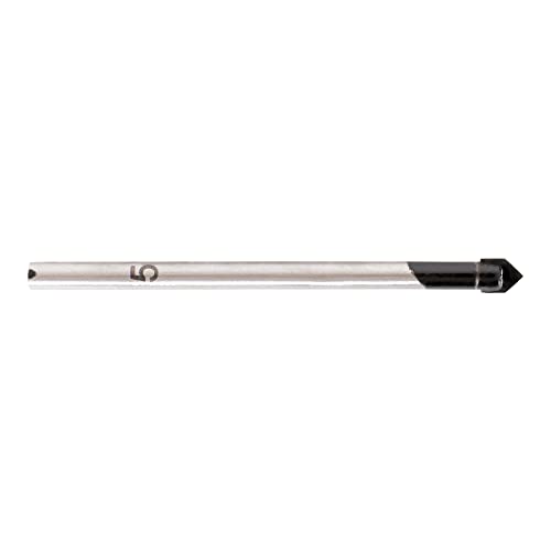 STIER Fliesenbohrer 5 mm Grösse, Zylinderschaft, Rundschaft, Härtewert 89HRA, YG6X-Metall, für (Schl