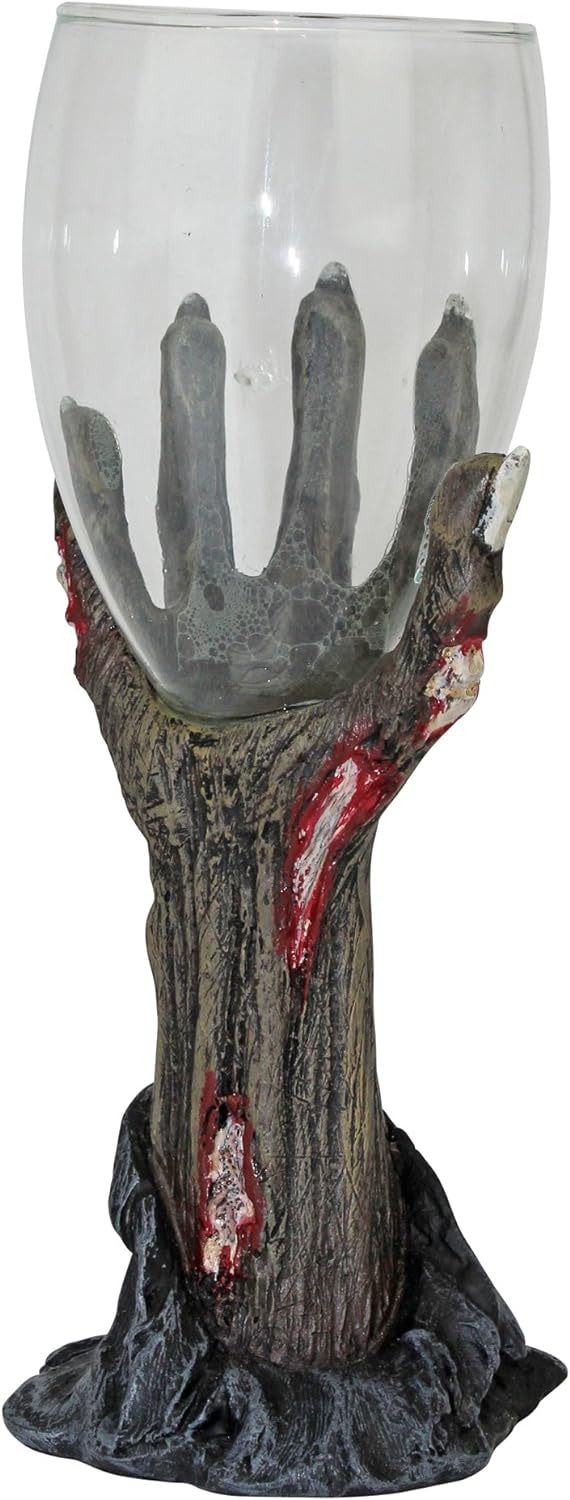 Design Toscano Trinkspruch des Zombie, Skulpturaler Trinkkelch Einzeln, Einzeln