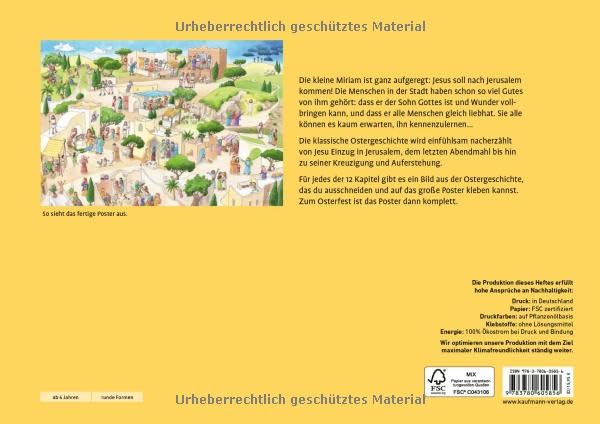 Die Ostergeschichte: Ein Kalender zum Vorlesen und Basteln, Broschüre