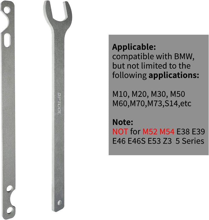 DPTOOL 32mm-Kfz-Lüfterkupplungsmutternschlüssel und Wasserpumpenhalter-Werkzeug für BMW