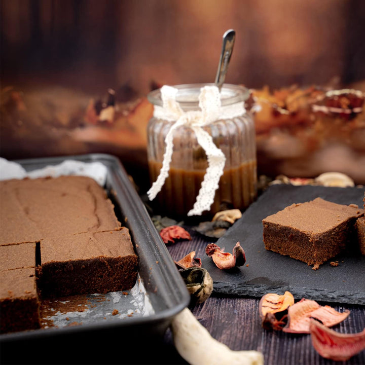 MasterClass Brownie Backform, Flache Kuchen Backform, Kuchenblech für Schokoladen Kuchen, Keksbackfo