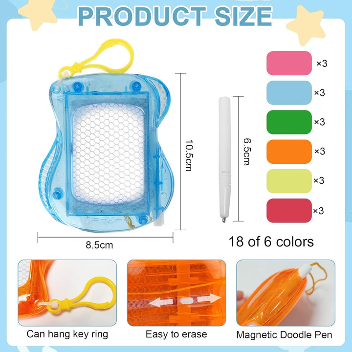 Mini Maltafel Zaubertafel, 18PCS Mini Zaubertafel Kinder, Magnetische Maltafel, Mitgebsel Kindergebu