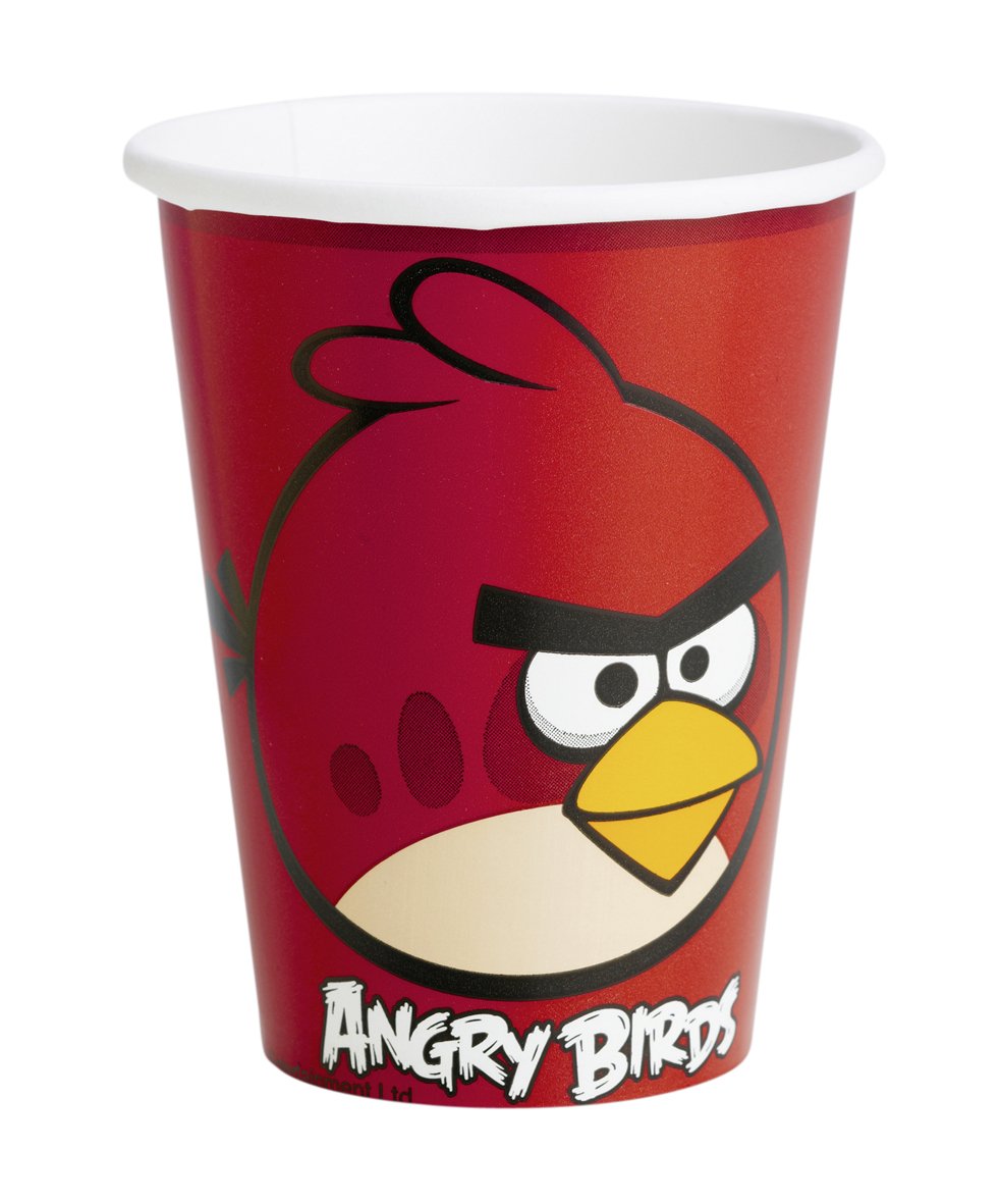 amscan 8 Partybecher Angry Birds
