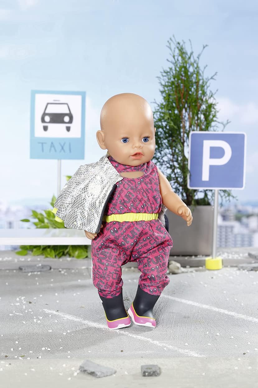 BABY born City Deluxe Scooter Combo, Puppenoutfit mit Einteiler, Jacke und Stiefeln, 830215 Zapf Cre