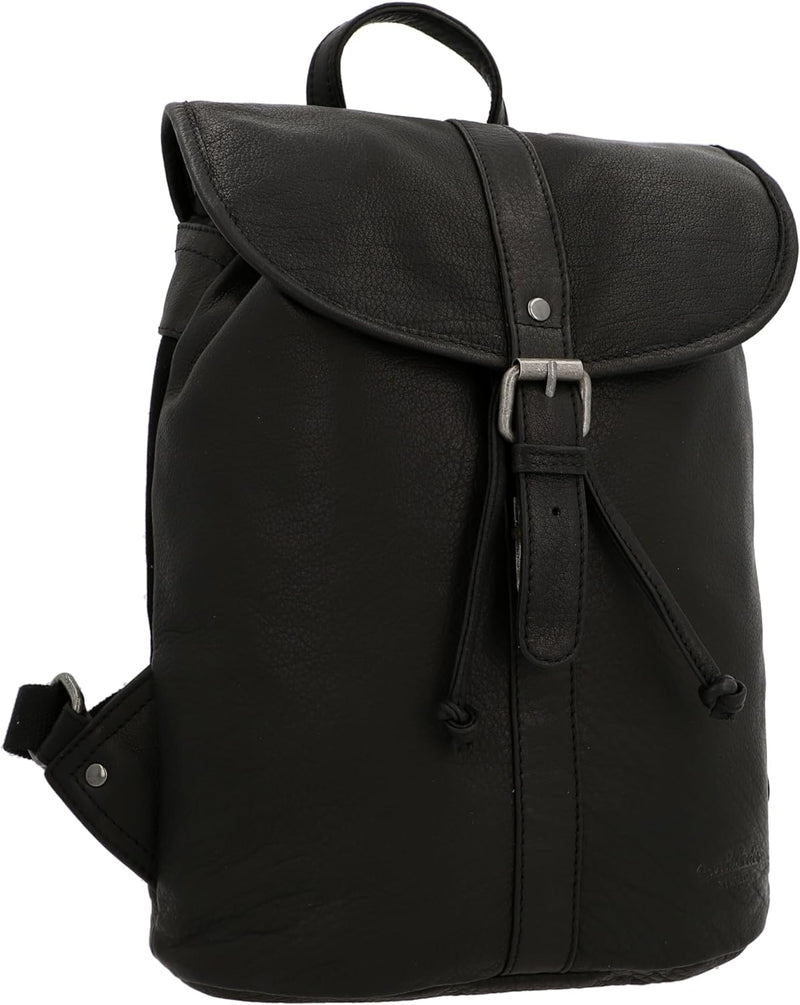 Gusti Unisex Rucksack Leder-Bennett Damen und Herren Rucksack Laptoptasche Cityrucksack Lederrucksac