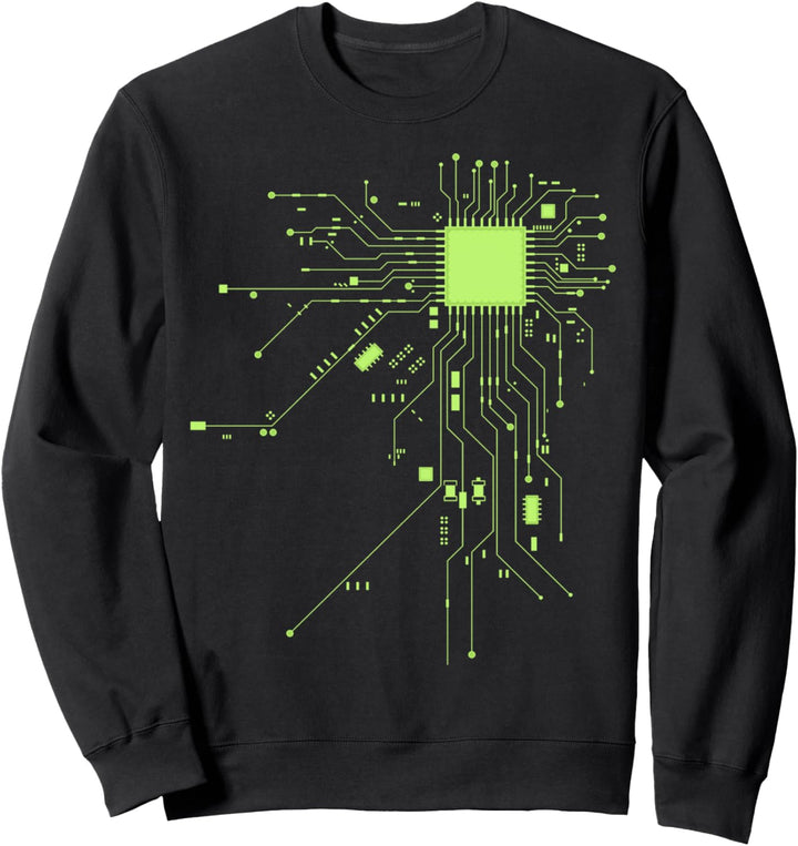 CPU Technik Nerd Computerchip Informatiker Programmierer Sweatshirt