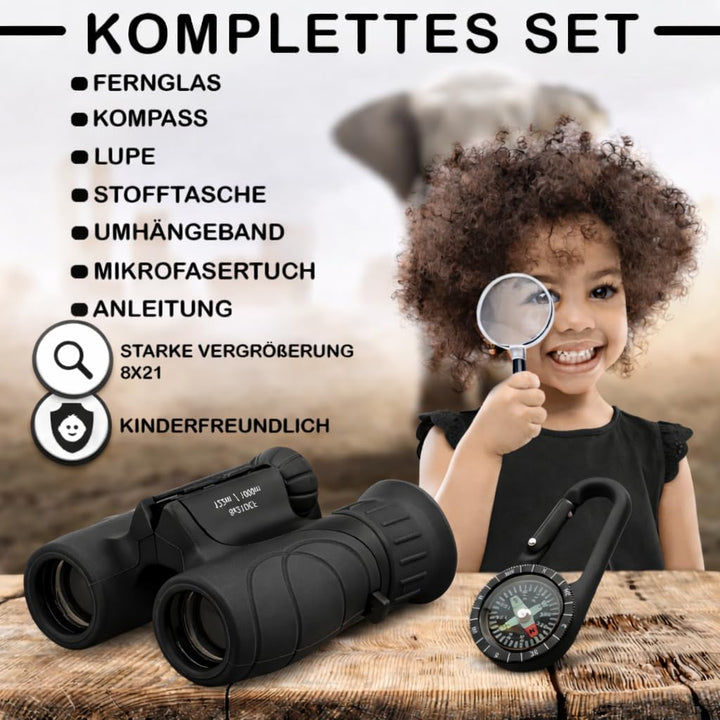 Fernglas für Kinder - Optimales Geschenk zu Ostern für kleine Jungen und Mädchen - Starke Vergrösser