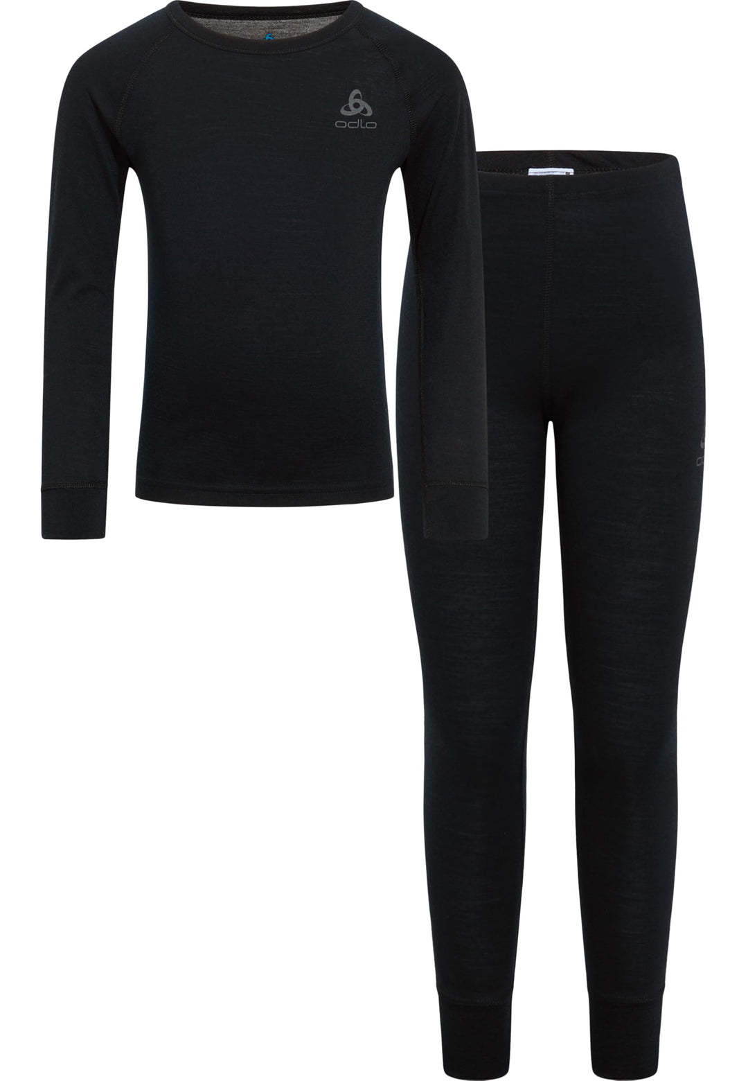 Odlo Unisex Kinder Merino 200 Kids_112029 Base Layer Set 164 Schwarz, 164 Schwarz