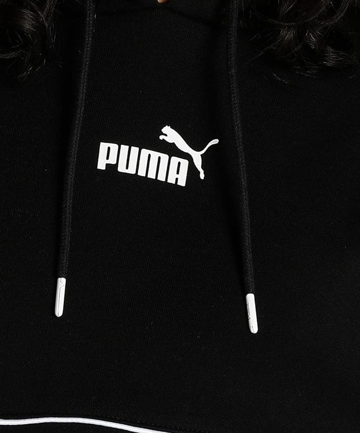PUMA Damen Power Safari Hoodie FL Sweatshirt, M Schwarz