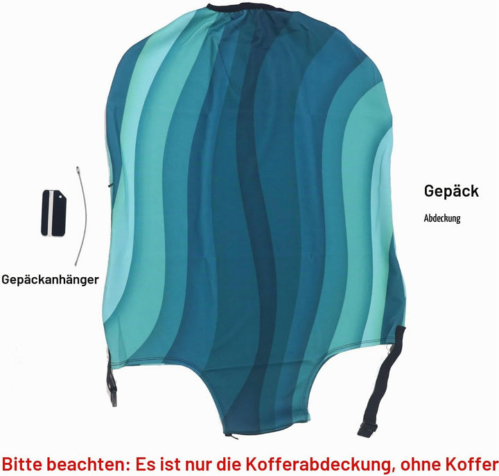 MosaiRudo Dickere Kofferhülle, Elastische Koffer-Abdeckungen Passend für 18-32 Zoll Koffer, Gepäckab