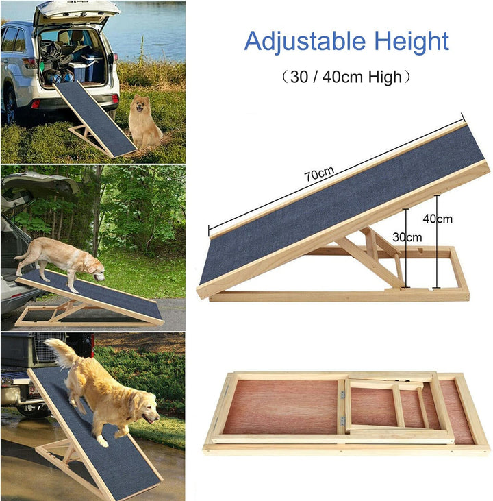 Hundetreppe Klappbar, Haustier Hund Auto Treppe, Haustier Rampe in 2 Höhe,Leichte Tragbare Auto Gros