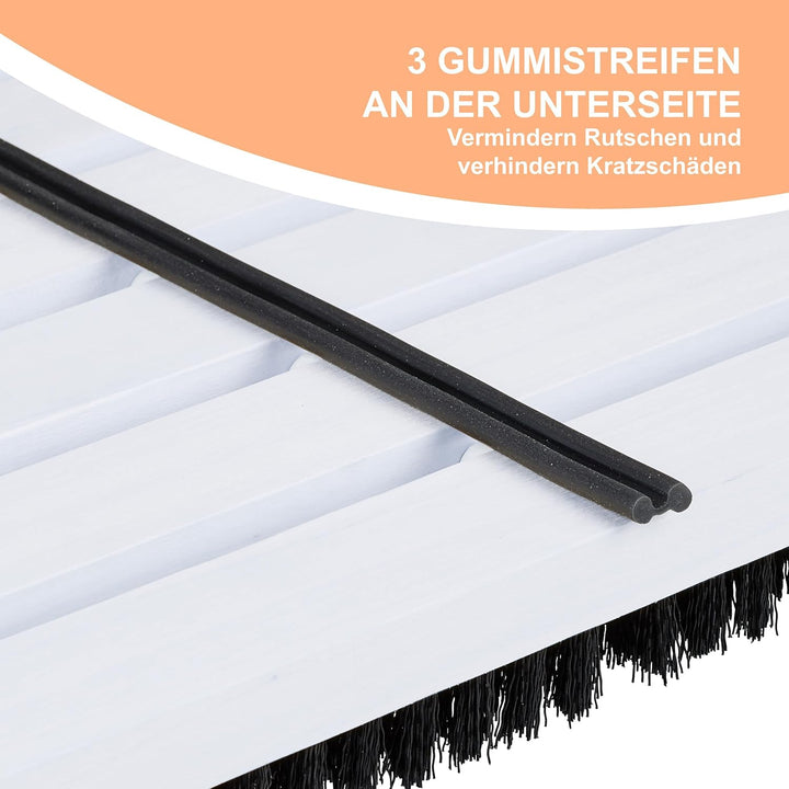 Relaxdays Schuhabstreifer, Rutschfester Boden, kräftige PP-Borsten, Aussen- & Innenbereich, Bürstenm