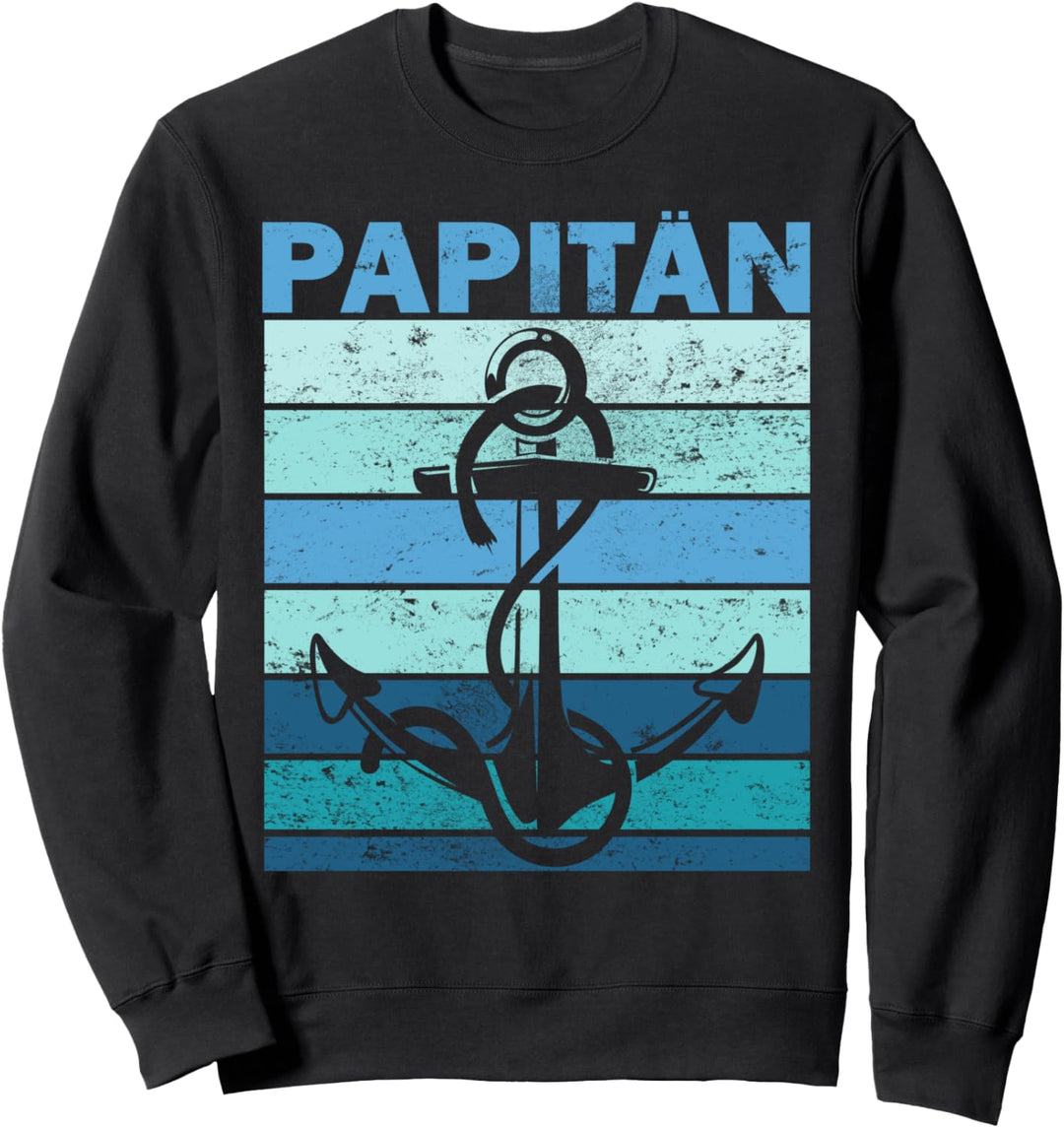 Papitän Vatertag bester Papa Anker Norden Kapitän captain Sweatshirt
