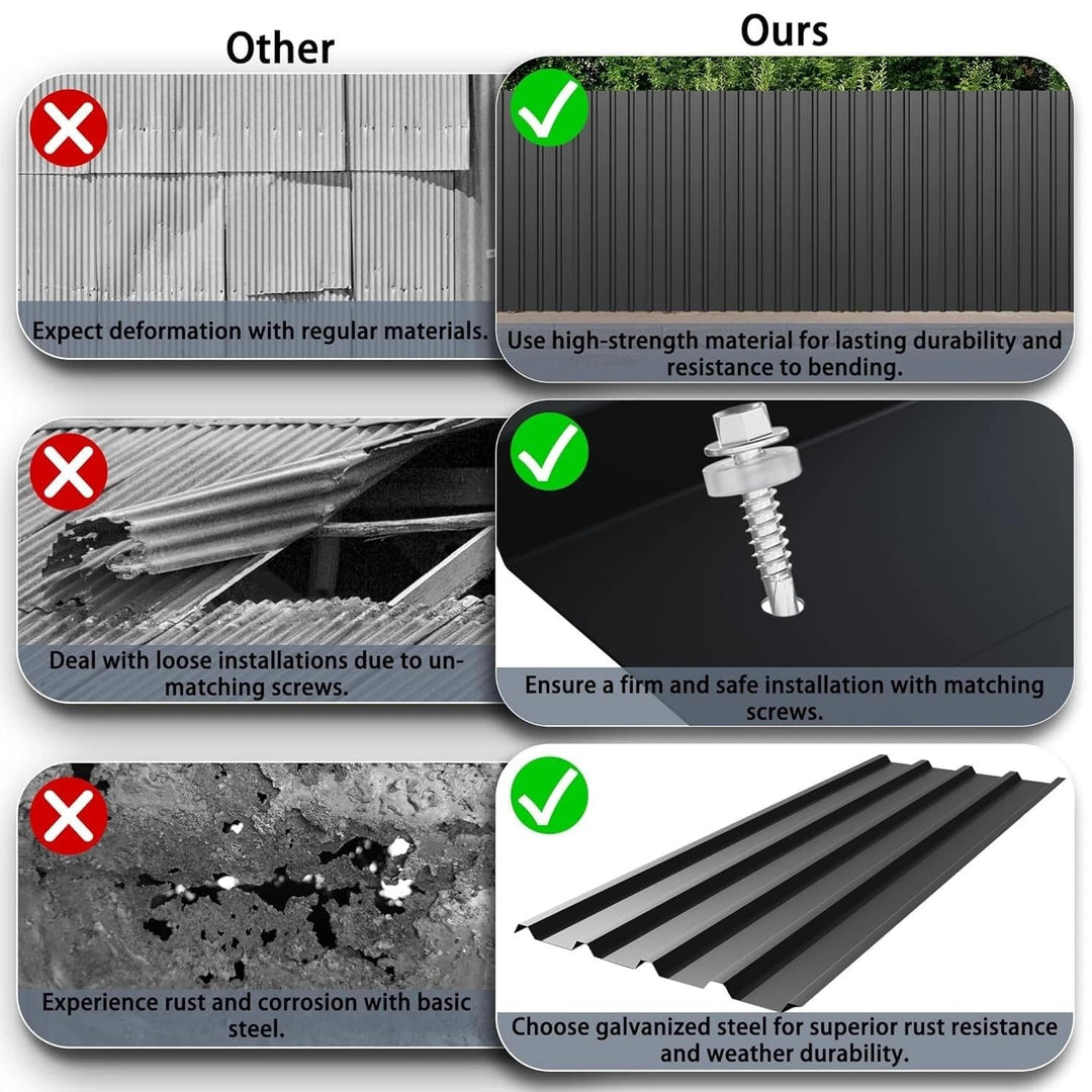 24x Trapezblech 115 x 46 cm = ca. 12,7 m² Verzinkt Rostresistent Wetterfest Profilblech Dachblech We