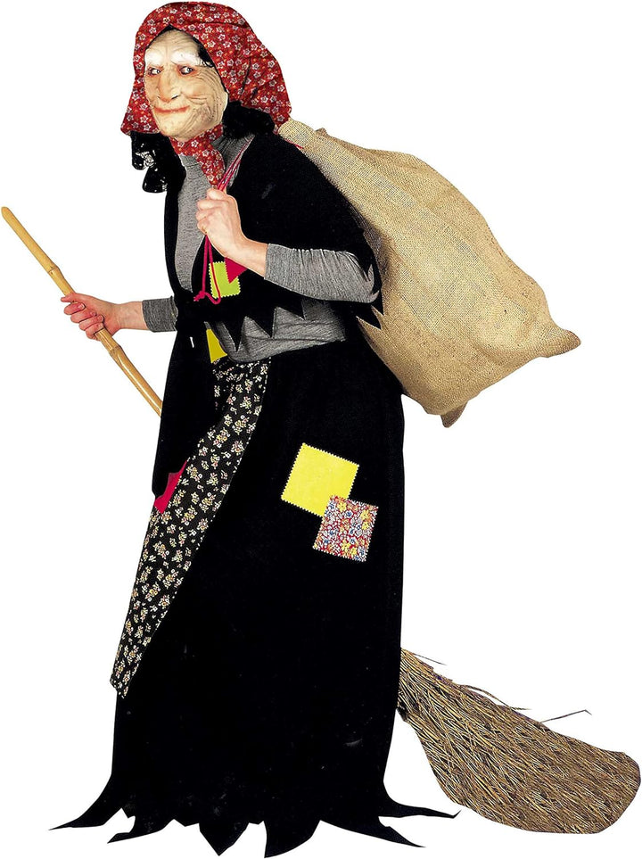 Ciao -Alte Befana Kostüm Unisex Erwachsene (Einheitsgrösse) mit Maske, Schwarz, 26600