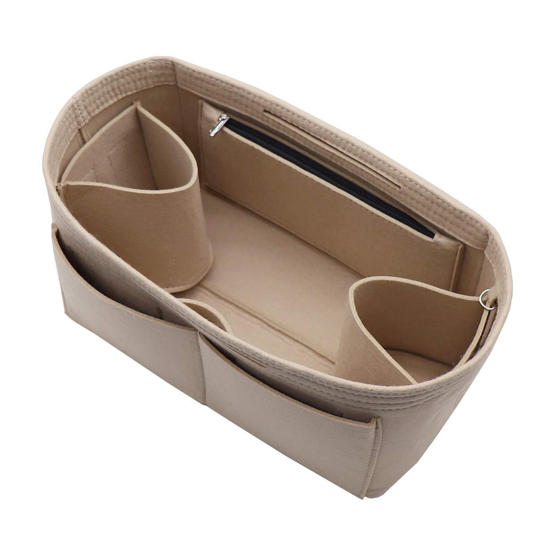 Handtascheneinsatz/Organizer aus Filz, Reissverschluss-Taschenbeutel, Tasche-in-der-Tasche, Flaschen